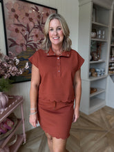 Load image into Gallery viewer, 2 Pc. Clay Cozy Skirt Set
