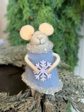Load image into Gallery viewer, Glitzy Wool Felt Mice Ornaments
