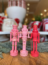 Load image into Gallery viewer, Pink Resin Nutcracker Ornaments
