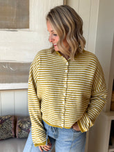 Load image into Gallery viewer, Yellow Stripe Piper Cardigan
