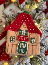 Load image into Gallery viewer, Wool Felt North Pole Village Ornaments- Multiple Styles
