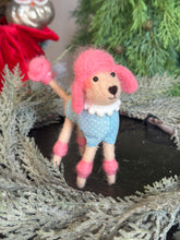 Load image into Gallery viewer, Fancy Wool Felt Dog Ornaments
