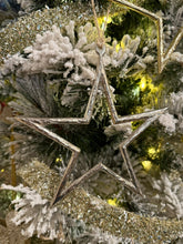 Load image into Gallery viewer, Silver Metal Star Ornaments
