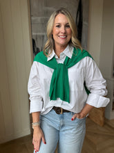 Load image into Gallery viewer, Green Knit Open Vest

