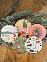 Load image into Gallery viewer, Holiday Cork Coasters
