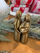 Load image into Gallery viewer, Set of 2 Gold Cast Iron Joseph &amp; Mary
