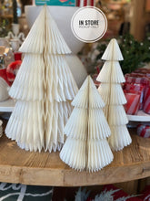 Load image into Gallery viewer, White Glitter Paper Trees
