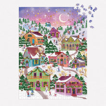 Load image into Gallery viewer, Snowcap Village Foil Puzzle
