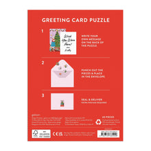 Load image into Gallery viewer, Meowy Christmas Puzzle Greeting Card
