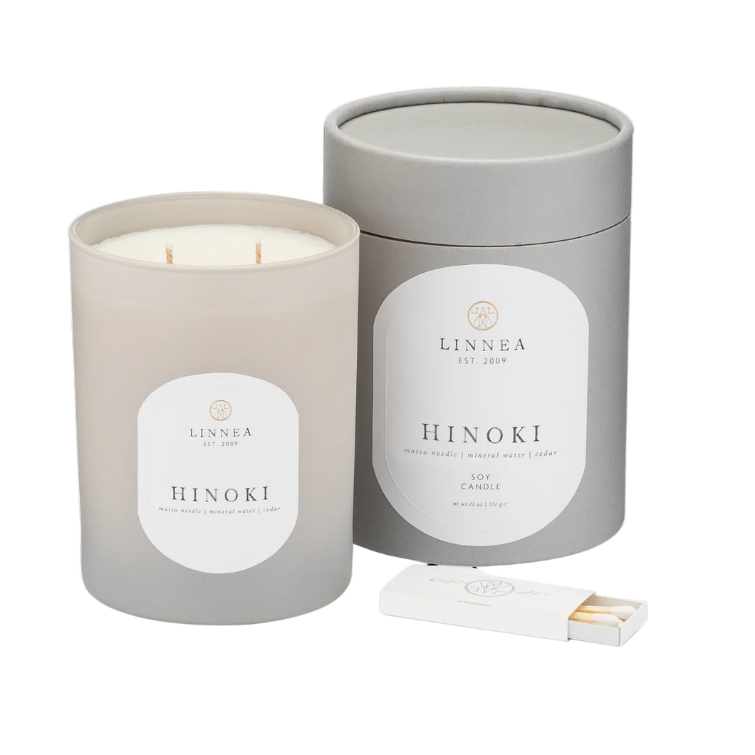 Linnea 2 Wick Candle, Hinoki