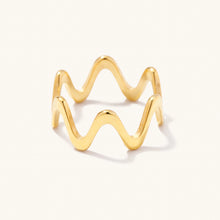 Load image into Gallery viewer, Mollie Gold Wavey Ring
