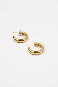 18K Star Hoop Earrings