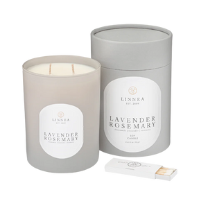 Linnea 2 Wick Candle, Lavender Rosemary