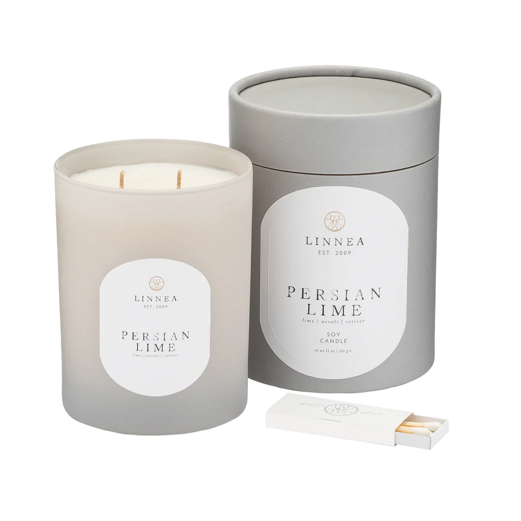 Linnea 2 Wick Candle, Persian Lime