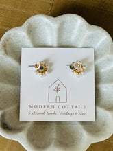 Load image into Gallery viewer, Pearl Hoop Earrings
