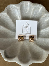 Load image into Gallery viewer, Hammered Huggie Earrings
