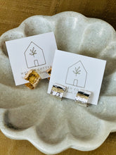Load image into Gallery viewer, Hammered Huggie Earrings
