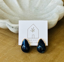 Load image into Gallery viewer, Acrylic &amp; Gold Teardrop Earrings
