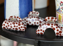 Load image into Gallery viewer, Brown Polka Dot Hair Claw
