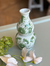 Load image into Gallery viewer, Green Floral Chinoiserie Vases
