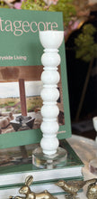 Load image into Gallery viewer, White Resin &amp; Acrylic Taper Holder
