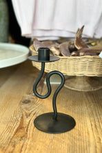 Load image into Gallery viewer, Black Metal Abstract Taper Holder
