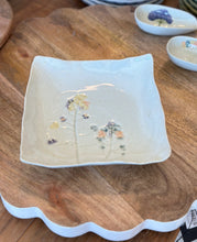Load image into Gallery viewer, Stoneware Square Floral Dish
