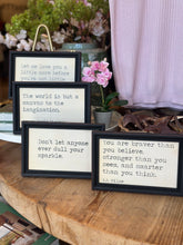Load image into Gallery viewer, Framed Sayings and Quotes
