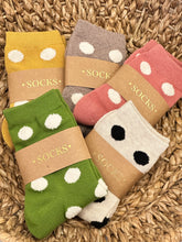 Load image into Gallery viewer, Women's Polka Dot Puff Socks
