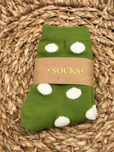 Load image into Gallery viewer, Women's Polka Dot Puff Socks
