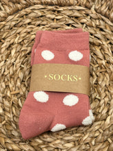 Load image into Gallery viewer, Women's Polka Dot Puff Socks
