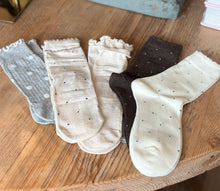 Load image into Gallery viewer, Polka Dot Ruffle Socks
