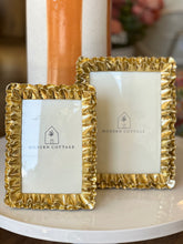 Load image into Gallery viewer, Gold Ruffle Photo Frame
