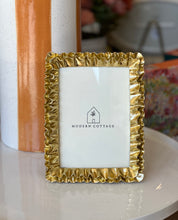 Load image into Gallery viewer, Gold Ruffle Photo Frame
