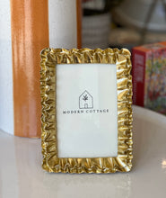 Load image into Gallery viewer, Gold Ruffle Photo Frame
