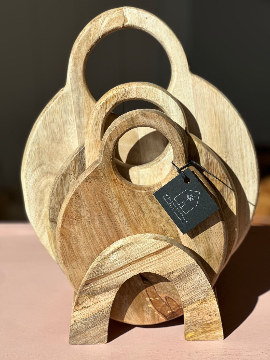 Set of 4 Mango Wood Cutting Boards