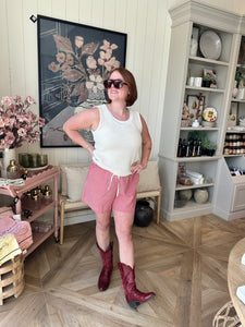 Red & White Gingham Shorts