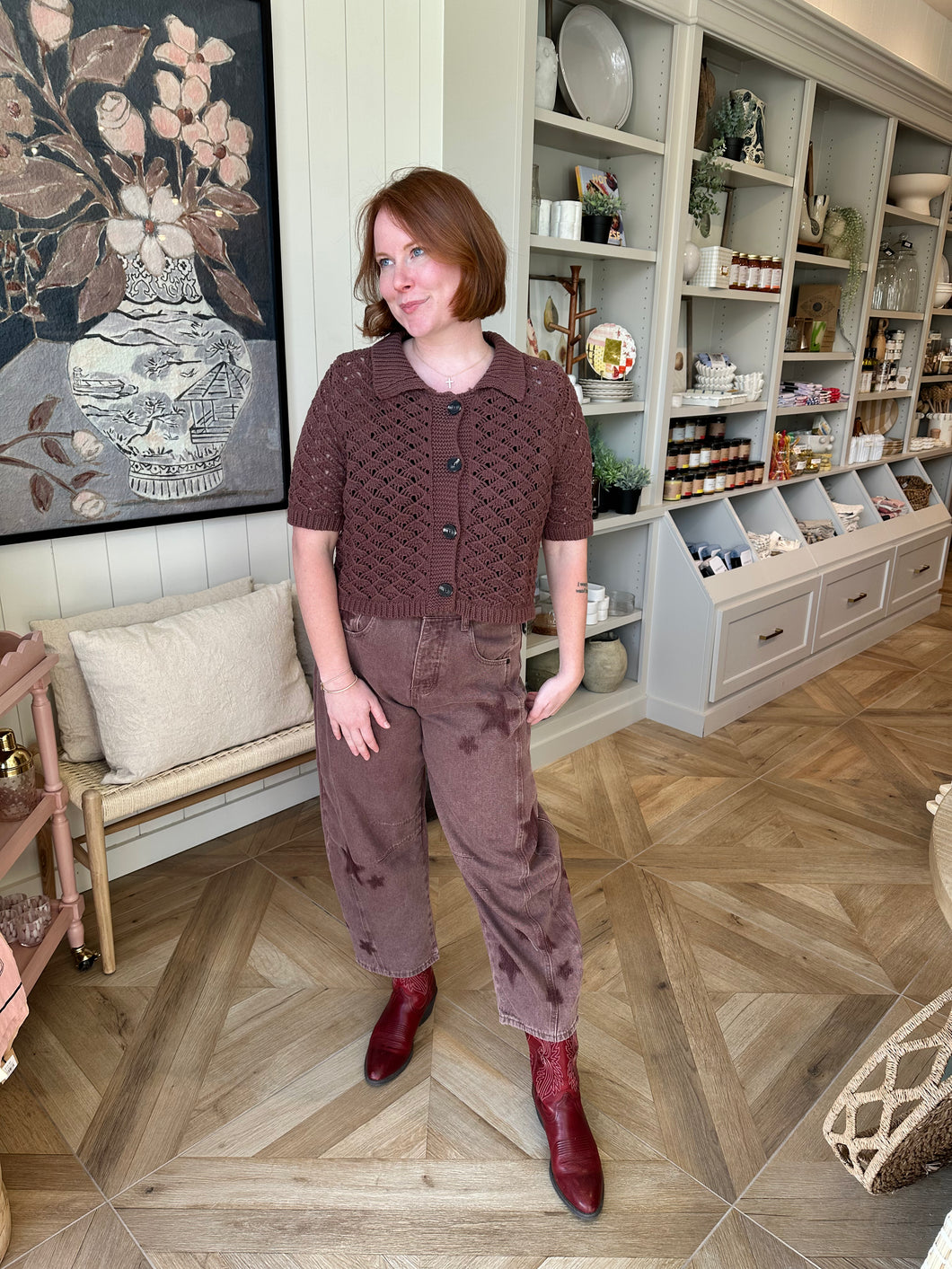 Wine Vintage Star Denim