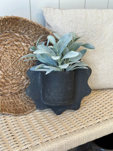 Black Clay Wall Pockets
