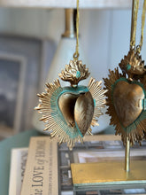 Load image into Gallery viewer, Gold Hanging Sacred Heart
