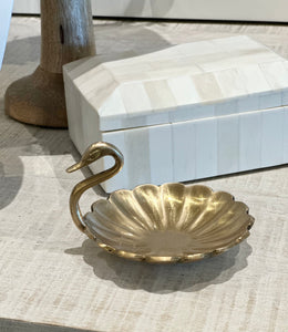 Golden Swan Trinket Tray