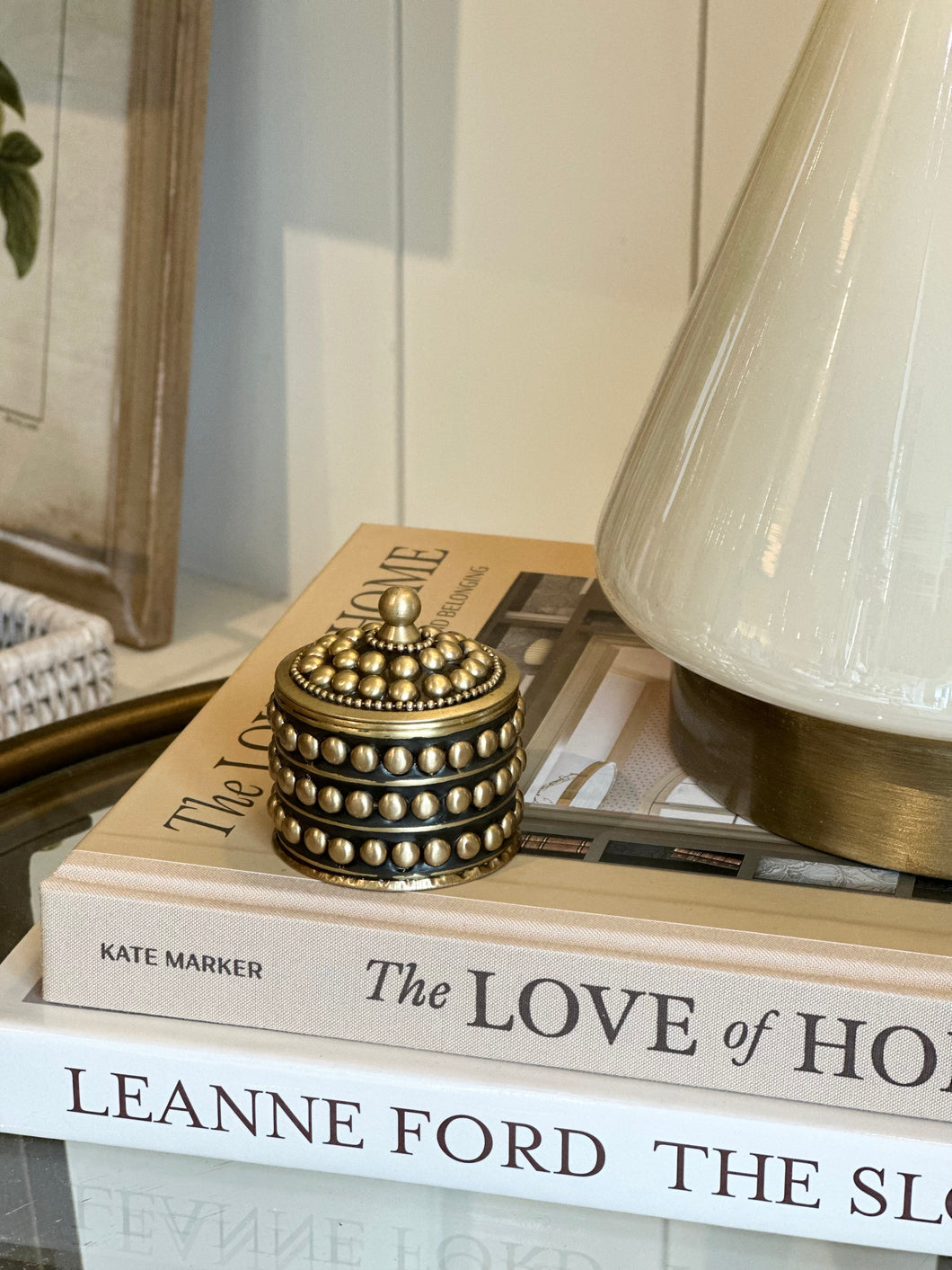 Mini Dotted Brass Boxes