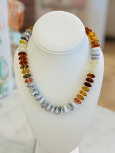 Disc Beaded Necklace
