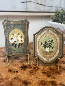 Decorative Floral Wall Plaques