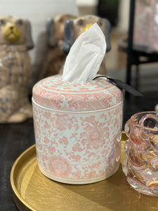 Decorative Ceramic Tissue Vessel