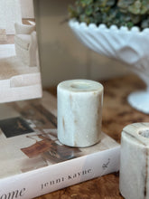 Load image into Gallery viewer, Taupe Marble Taper Holders
