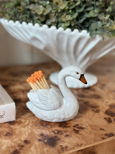 White Swan Toothpick/Match Holder