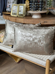 Metallic Velvet Lumbar