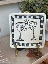 Load image into Gallery viewer, Stoneware Cheers Dish
