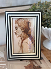 Load image into Gallery viewer, Black &amp; White Striped Photo Frames
